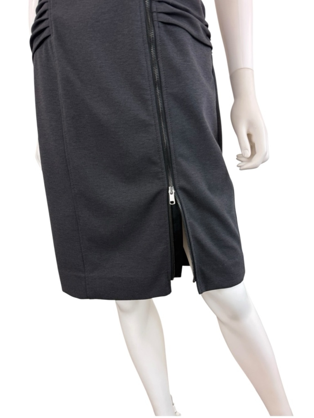 Etcetera Gray Knit Midi Dress Size 4 H0756 - Picture 5 of 11